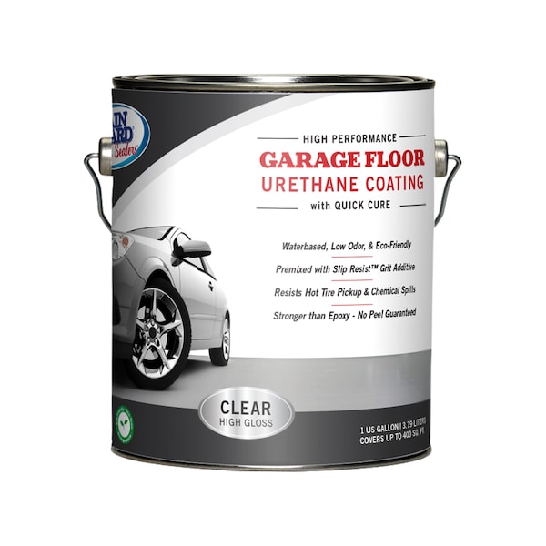 Rainguard Brands 1 Gal. Kit Garage Floor Urethane Coating + Anti-Slip High Gloss, Clear SP-1508 - main